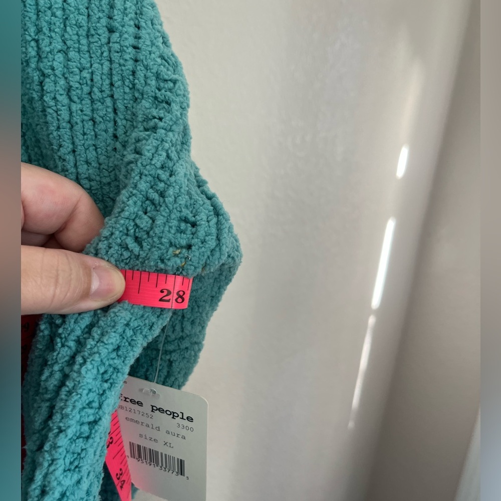 NWT Free People Emerald Aura Be Yours Pullover Balloon Sleeve Sweater XL Boho - Picture 10 of 13